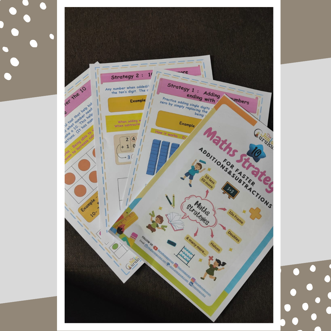 10 Math Strategies for faster Additions and Subtractions (E-copy)