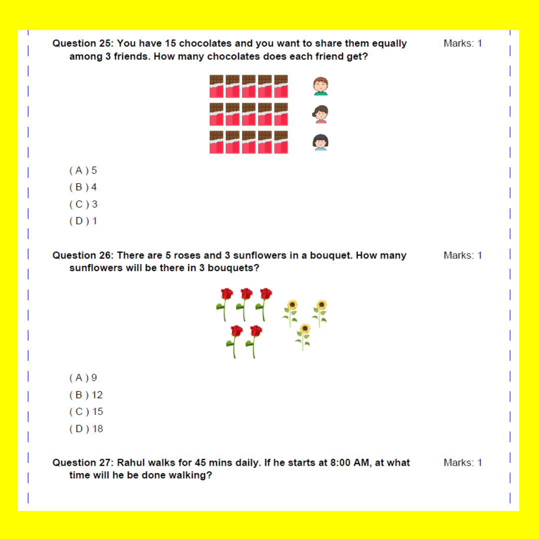 Maths Olympiad Sample Paper Set- Class 1 ( E-copy)