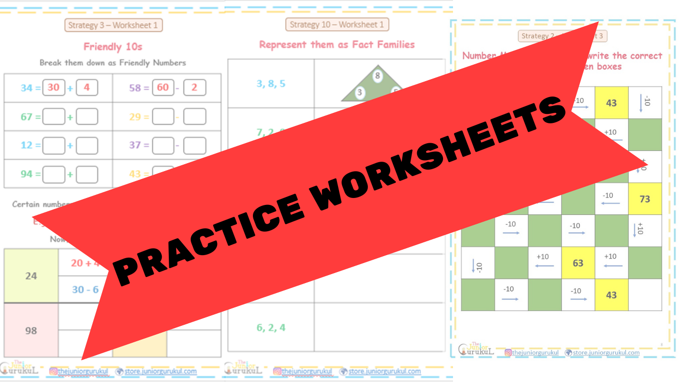 10 Math Strategies for faster Additions and Subtractions (E-copy)