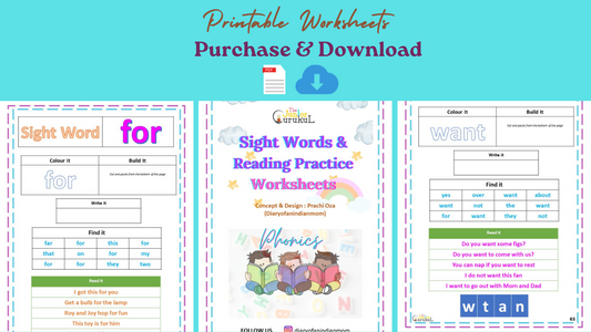 The Sight Words & Reading Practice Worksheet set (E-copy)