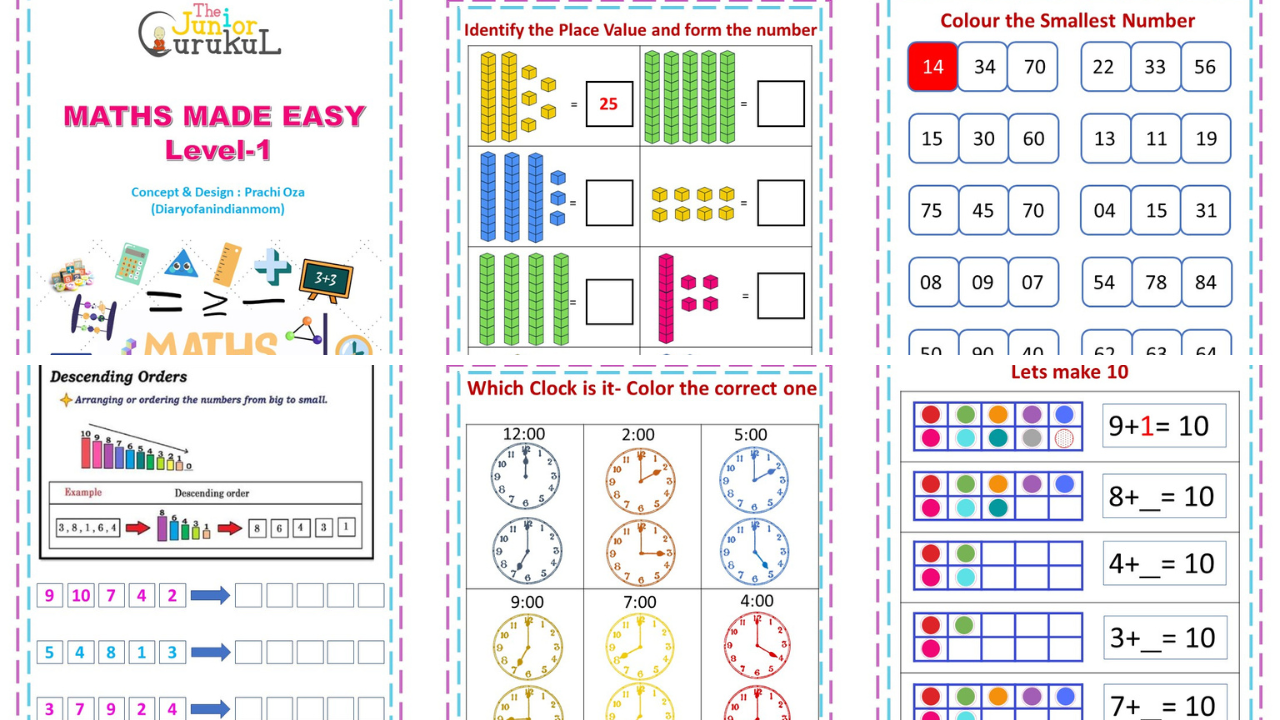 Maths Made Easy Level-1 Pack (Printed Set)
