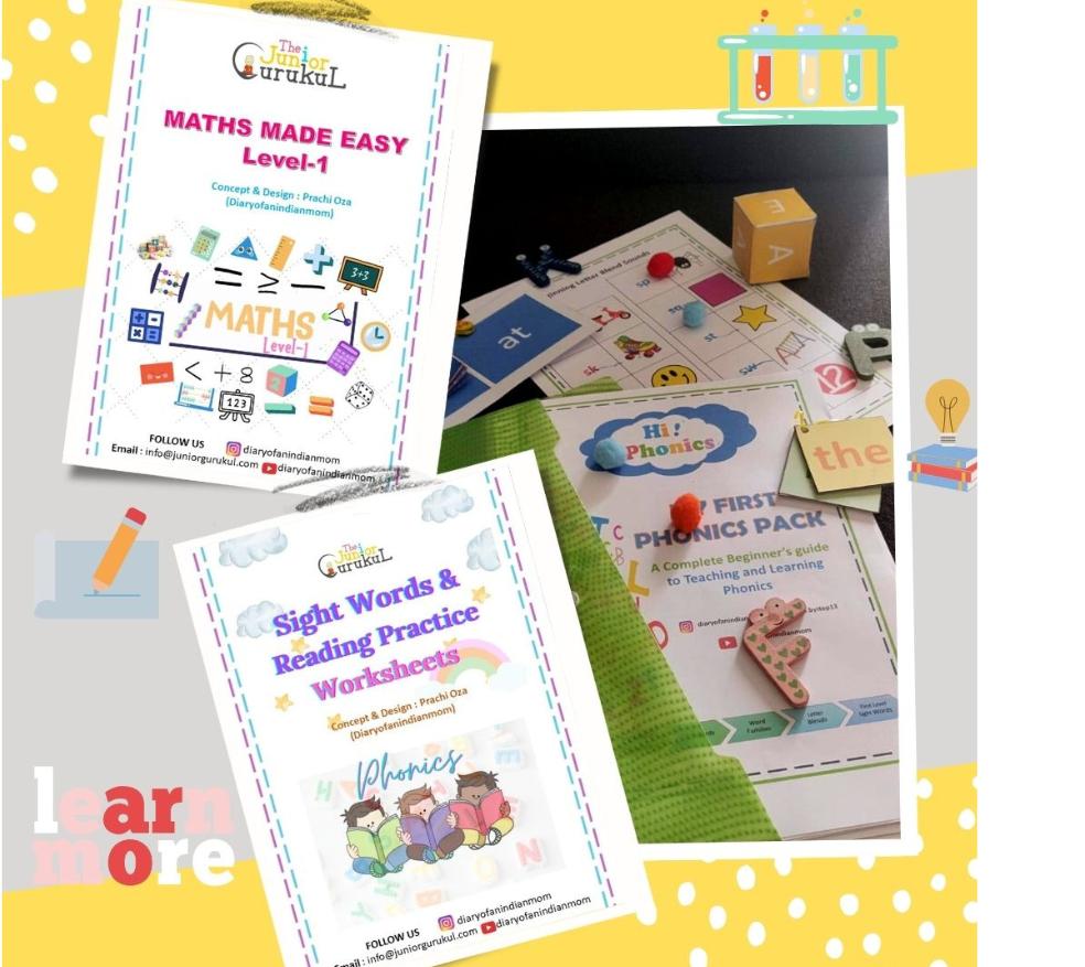 Printed Worksheet Sets – JuniorGurukul