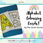 Alphabet Colouring cards