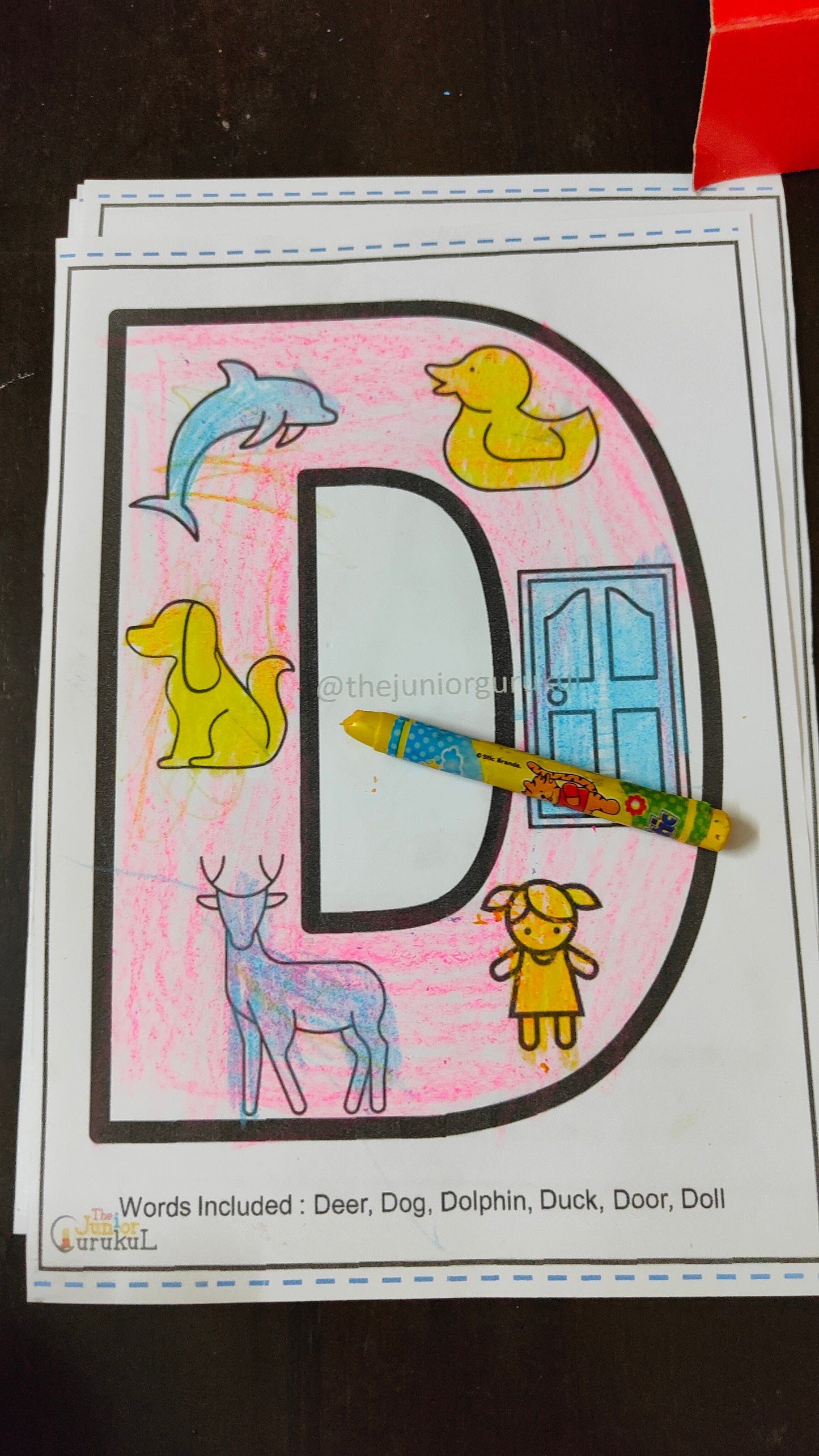 Alphabet Colouring cards