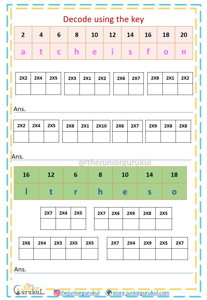 Combo- Multiplication fluency booklets- Times tables 2-20