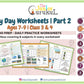 7 to 9 years Lazy Day Worksheets | Part 2 | E- copy